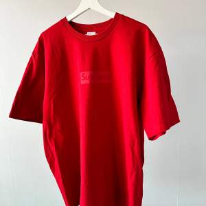 Red Supreme box logo tee Size XL Worn once Bought from Supreme online store  IF YOU NEED MEASUREMENTS OR YOU HAVE ANY QUESTION YOU CAN WRITE ME! Some required reading: • All my items is 100% authentic, most items purchased from authorized retailers