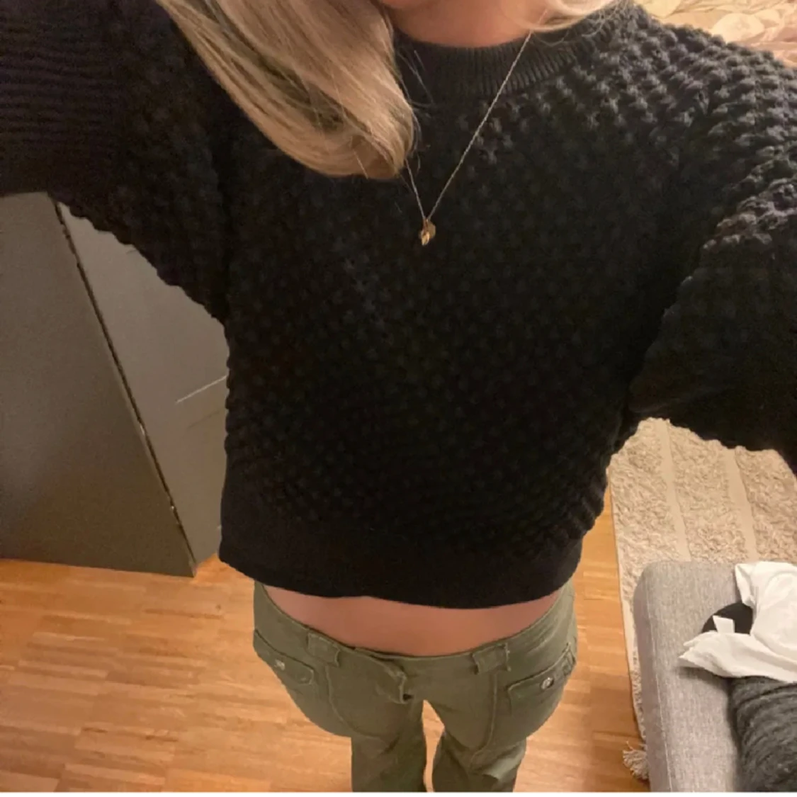 Stickad T-shirt  - 90