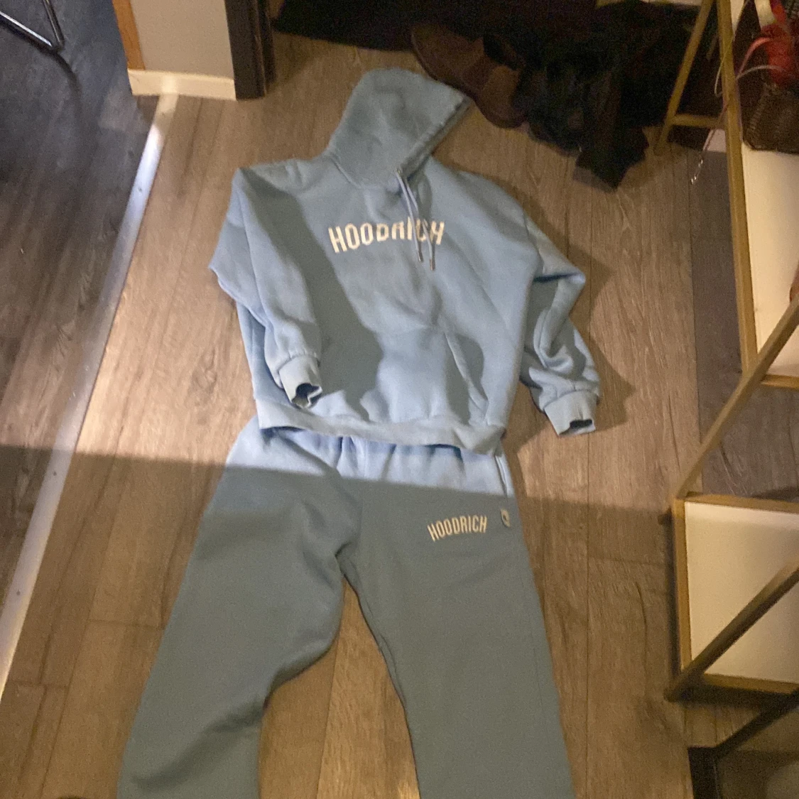 Blå hoodrich dress  - 91