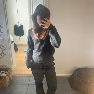 Kostymbyxor lågmidjade  - Randiga lågmidjade kostymbyxor 