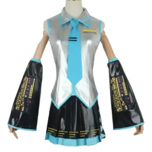 Hatsune Miku silver version Cosplay - Säljer min Miku silver cosplay i storlek L Använd minst 4 gånger och i bra skick!Kontakta mig om du är intresserad :)