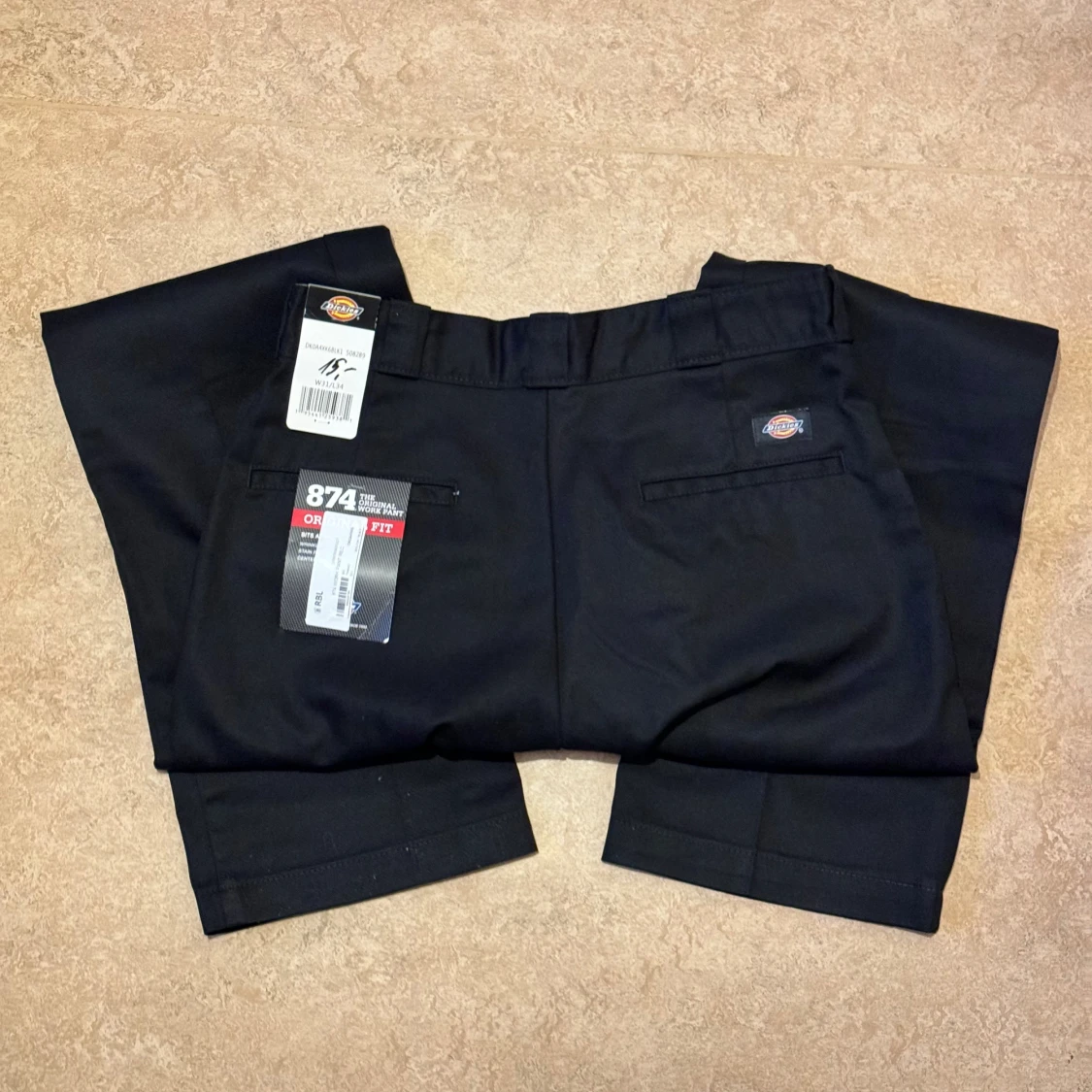 Nya Dickies 874 Svarta Byxor - 2