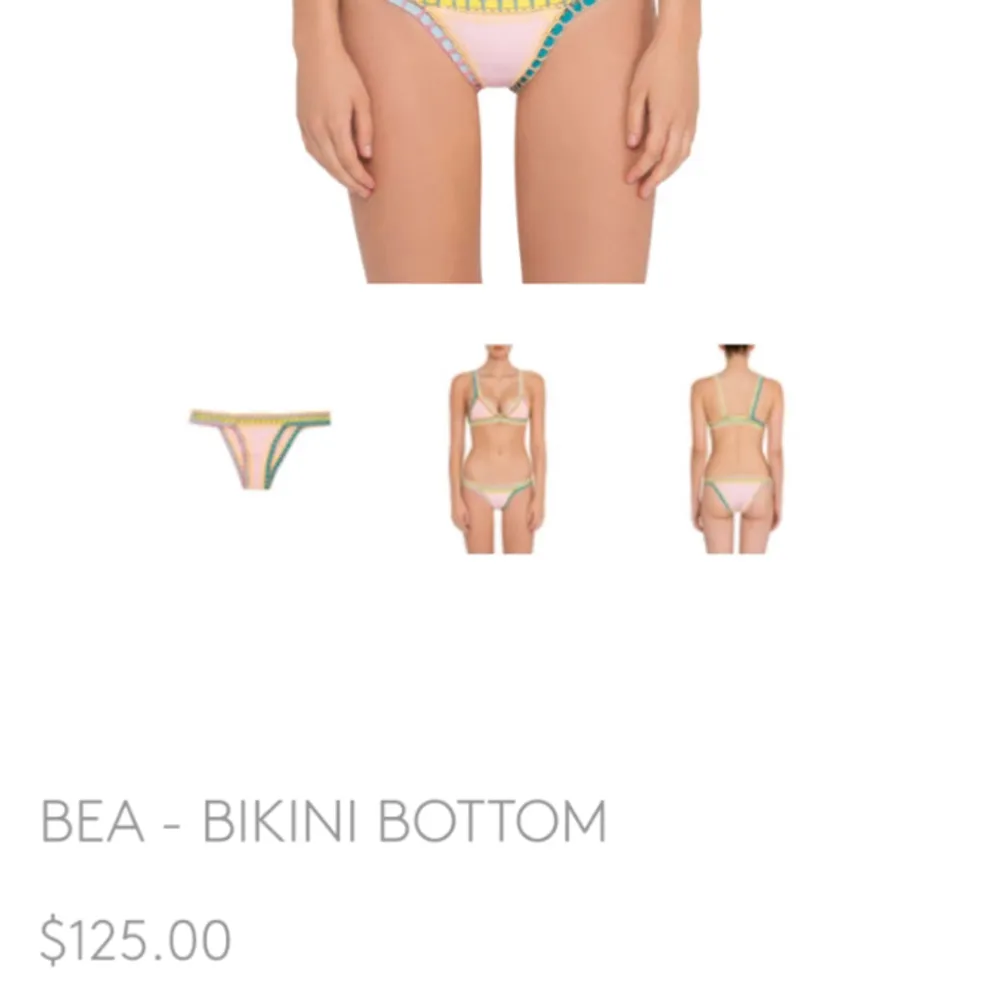 HELT OANVÄND! Supersnygg rosa bikini med detaljer på sidorna! Köptes för 500 kr utomlands.. Övrigt.