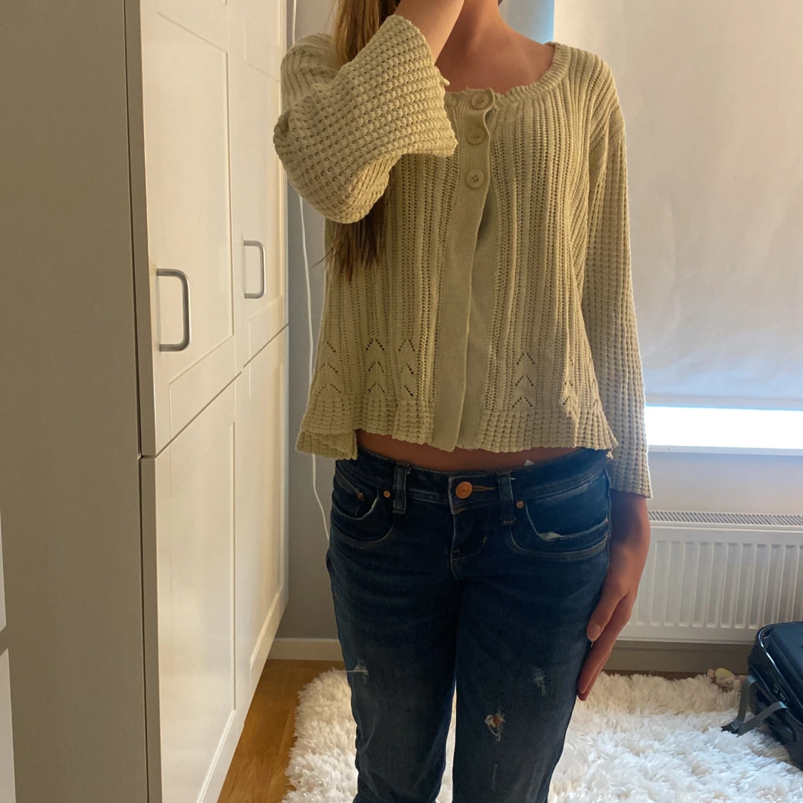 Stickad kofta 💖 - 90