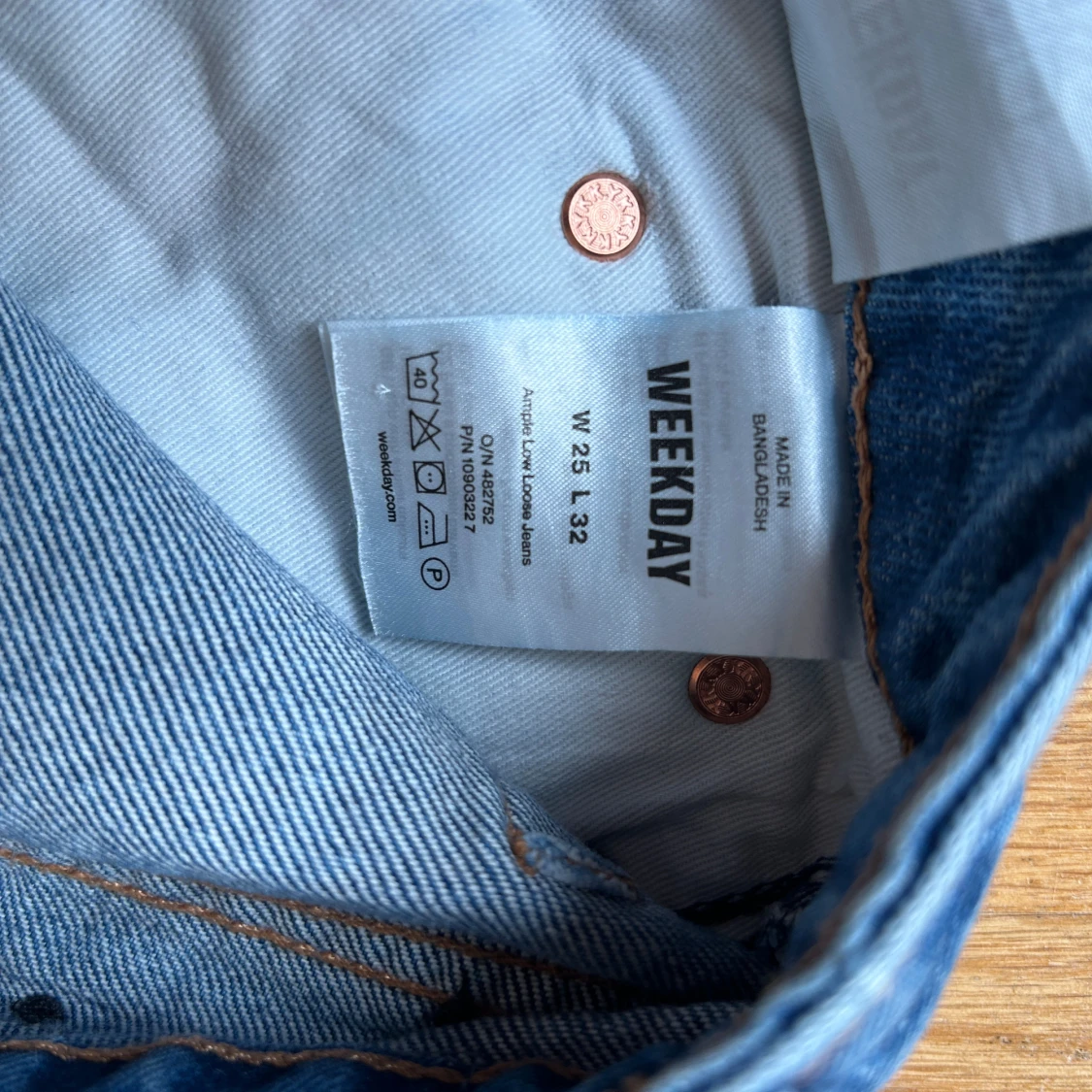 ample låga jeans med lös passform - 91