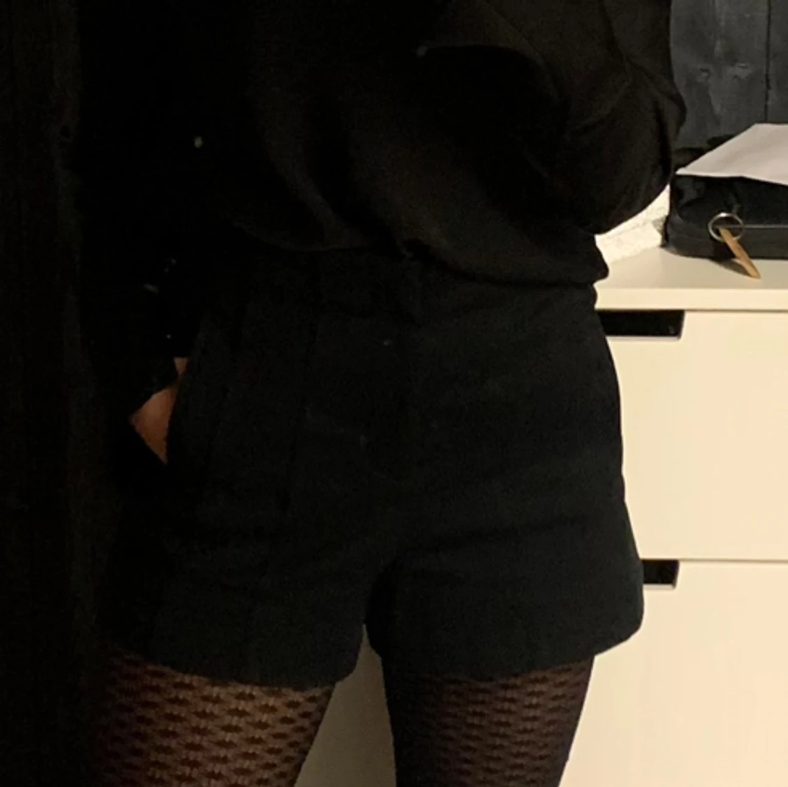 Svarta kostyshorts - 90