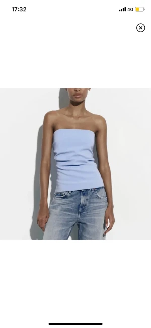 Zara blå bandeau topp - Superfin bandeau topp från Zara, använd två gånger💕