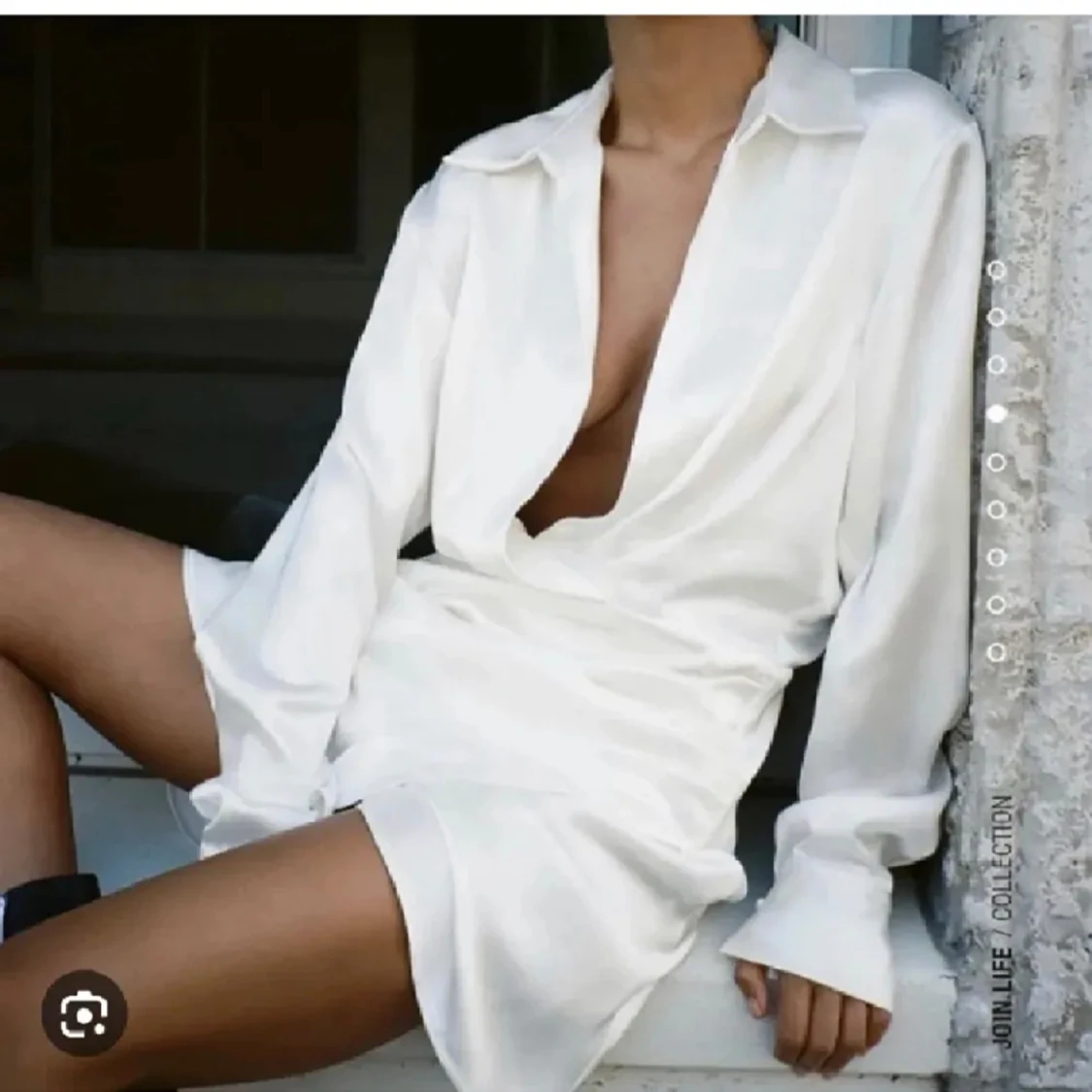 Satin klänning från zara