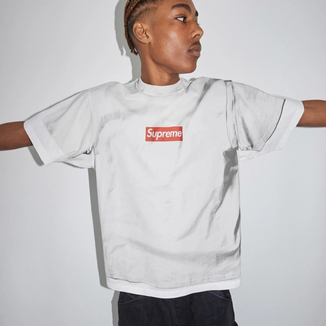 Supreme / Maison Margiela box logo T-shirt  - 90