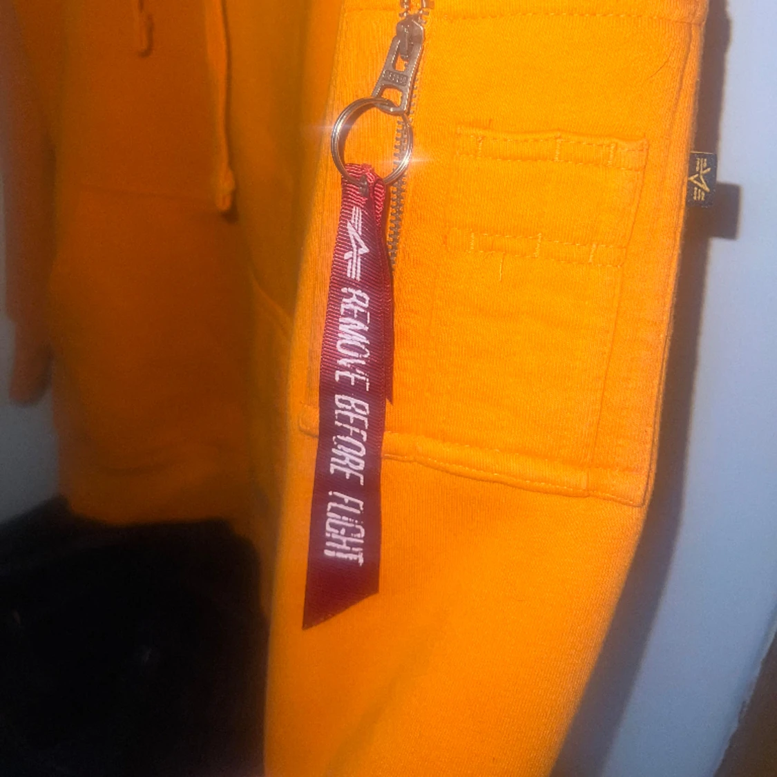 Orange alpha hoodie S  - 90