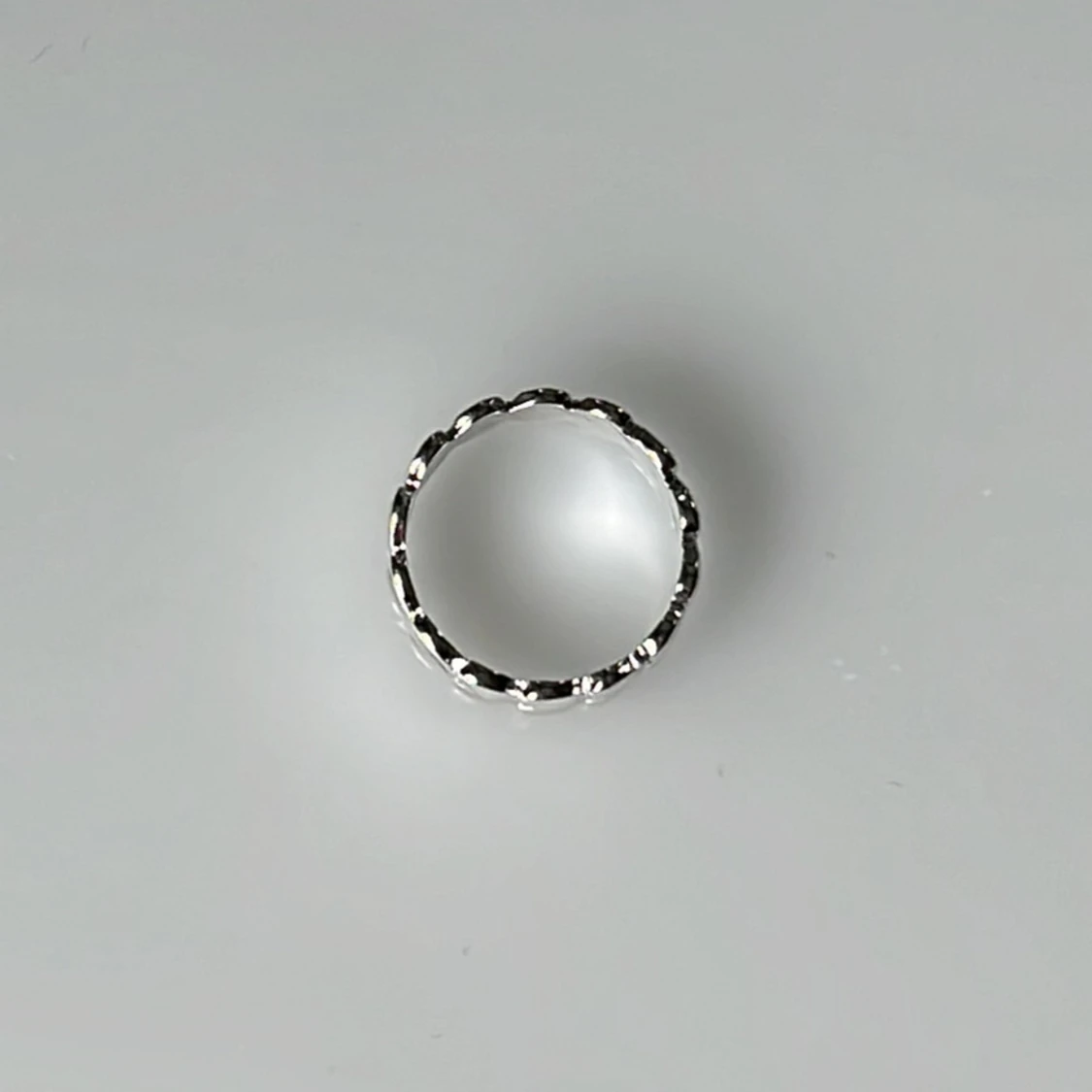 Silver ring med hjärtan - 92