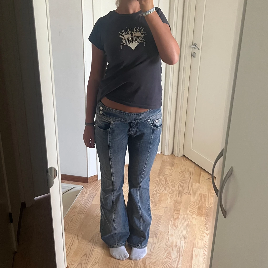 Lågmidjade jeans
