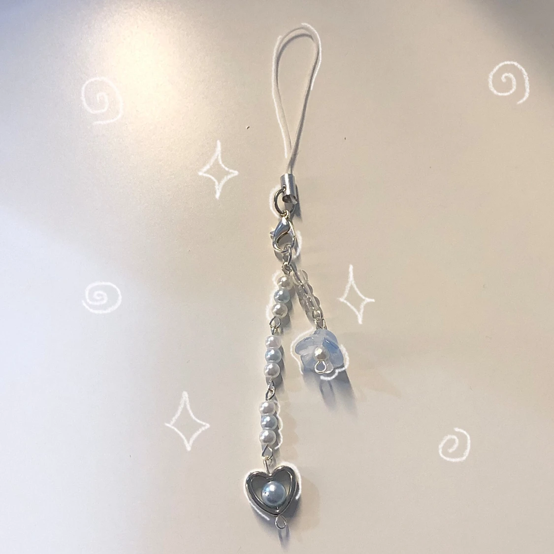 Ljusblå nyckelring 🩵