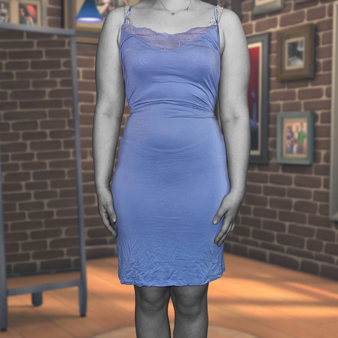 Ljusblå lingerie/underklänning