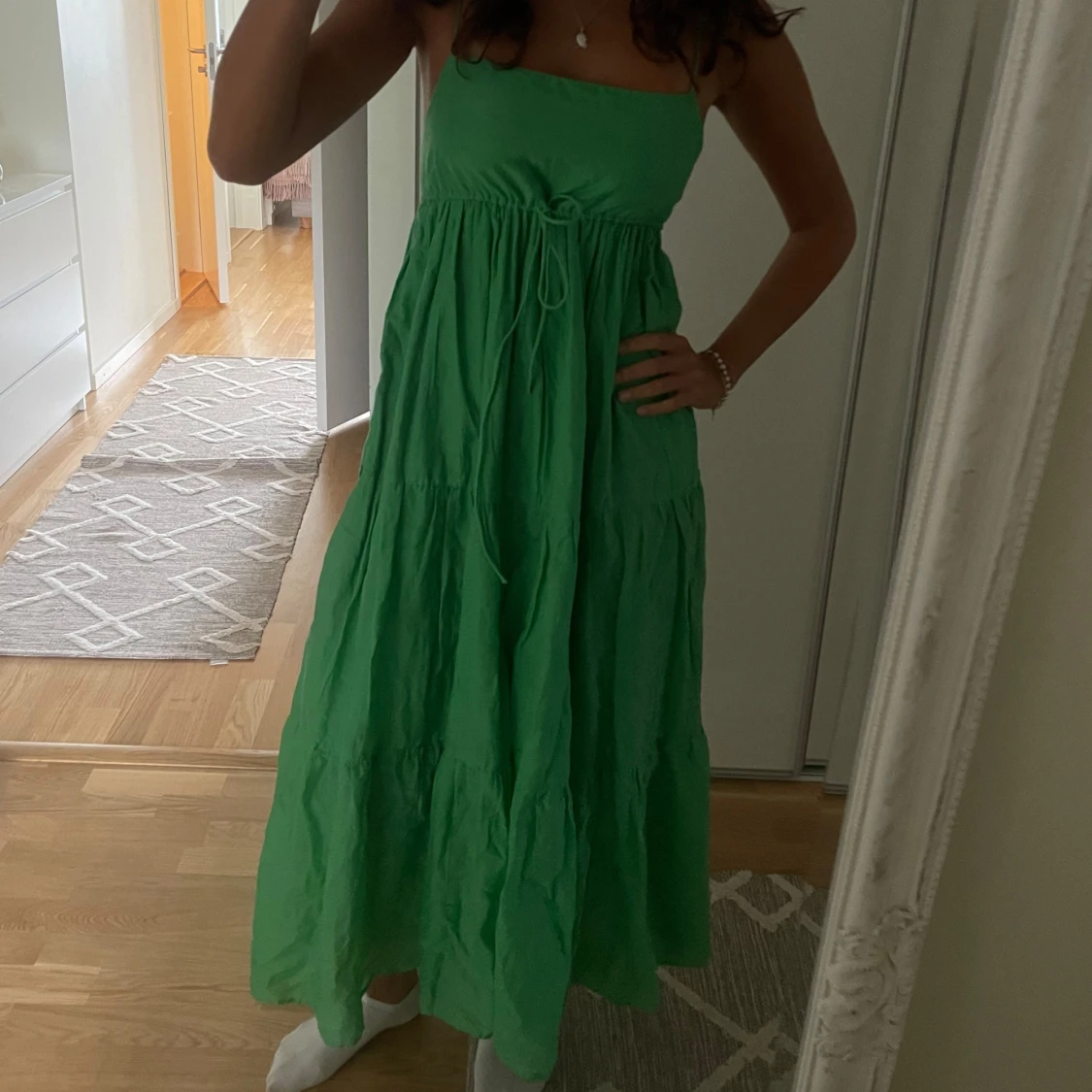 Grön långklänning  - 90