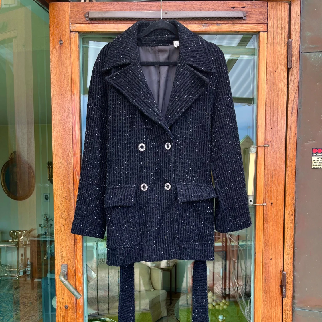 Svart glitter kavaj från Gibi Roma 