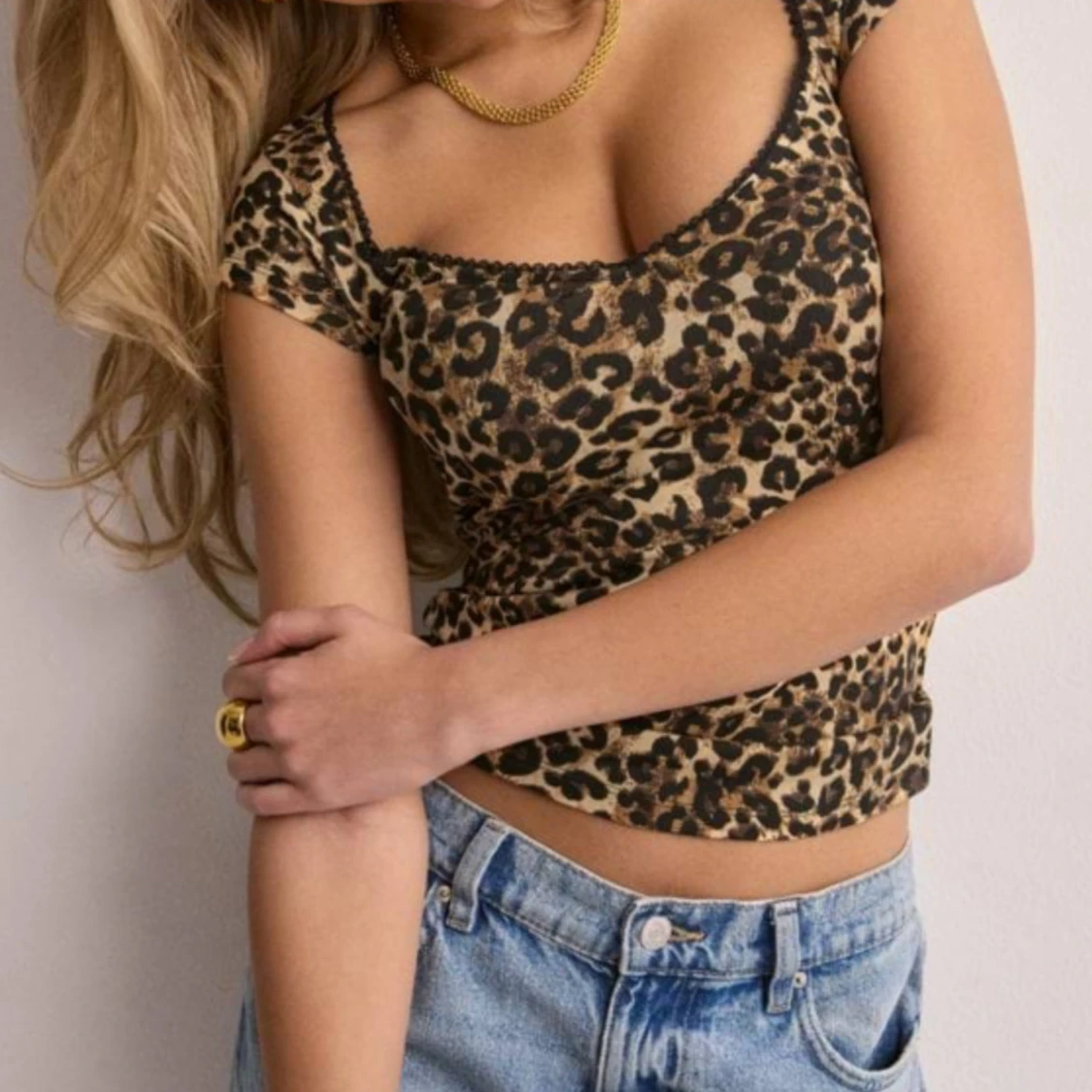 Leopard print tröja