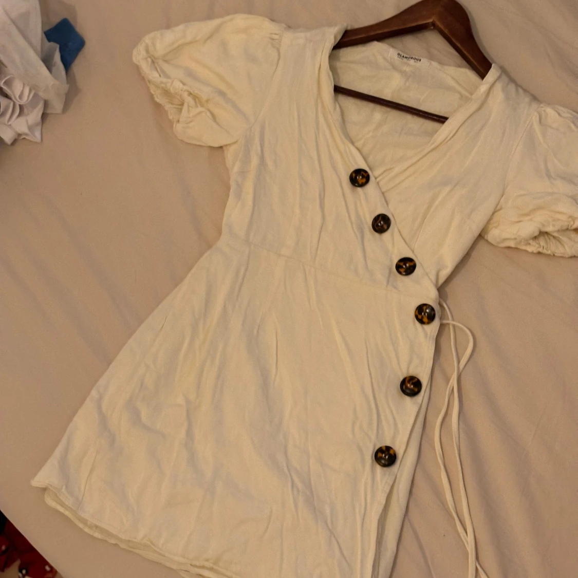 Vit klänning str 34