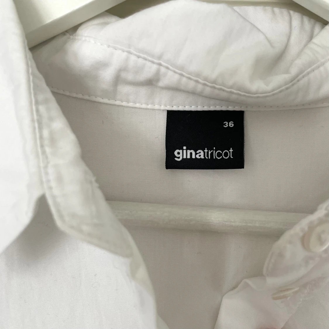 Vit skjortklänning  - 90