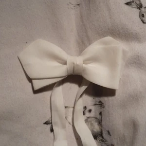 Vit fluga - En vit fluga med justerbart band.