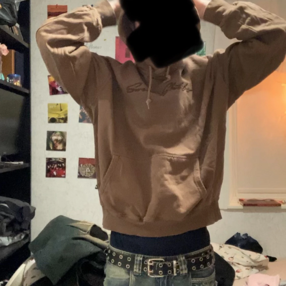 Brun baggy skate hoodie - 91