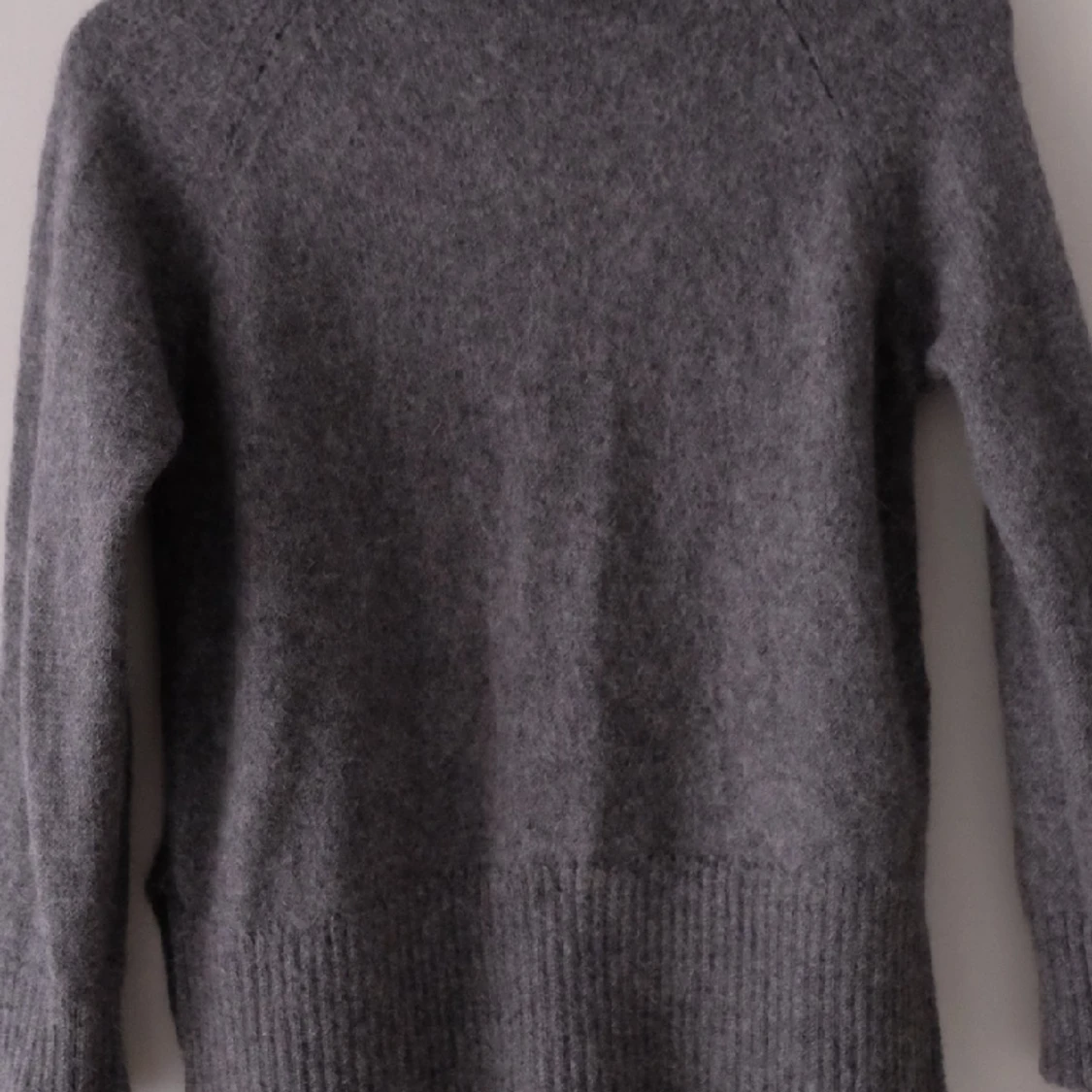 Dagmar polotröja, 100% baby llama, stl: XS, grå - 90