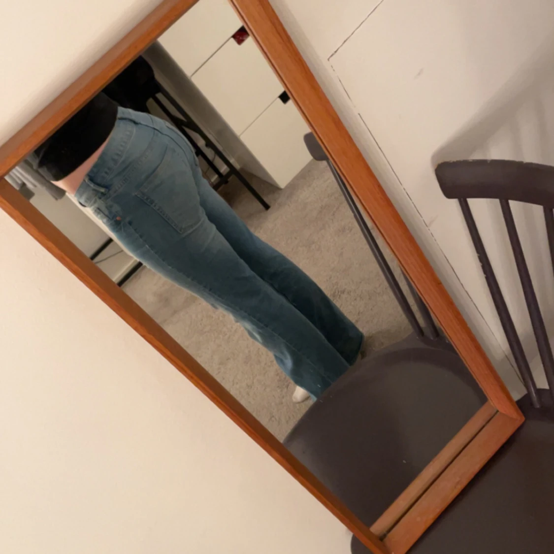 lågmidjade jeans - 90