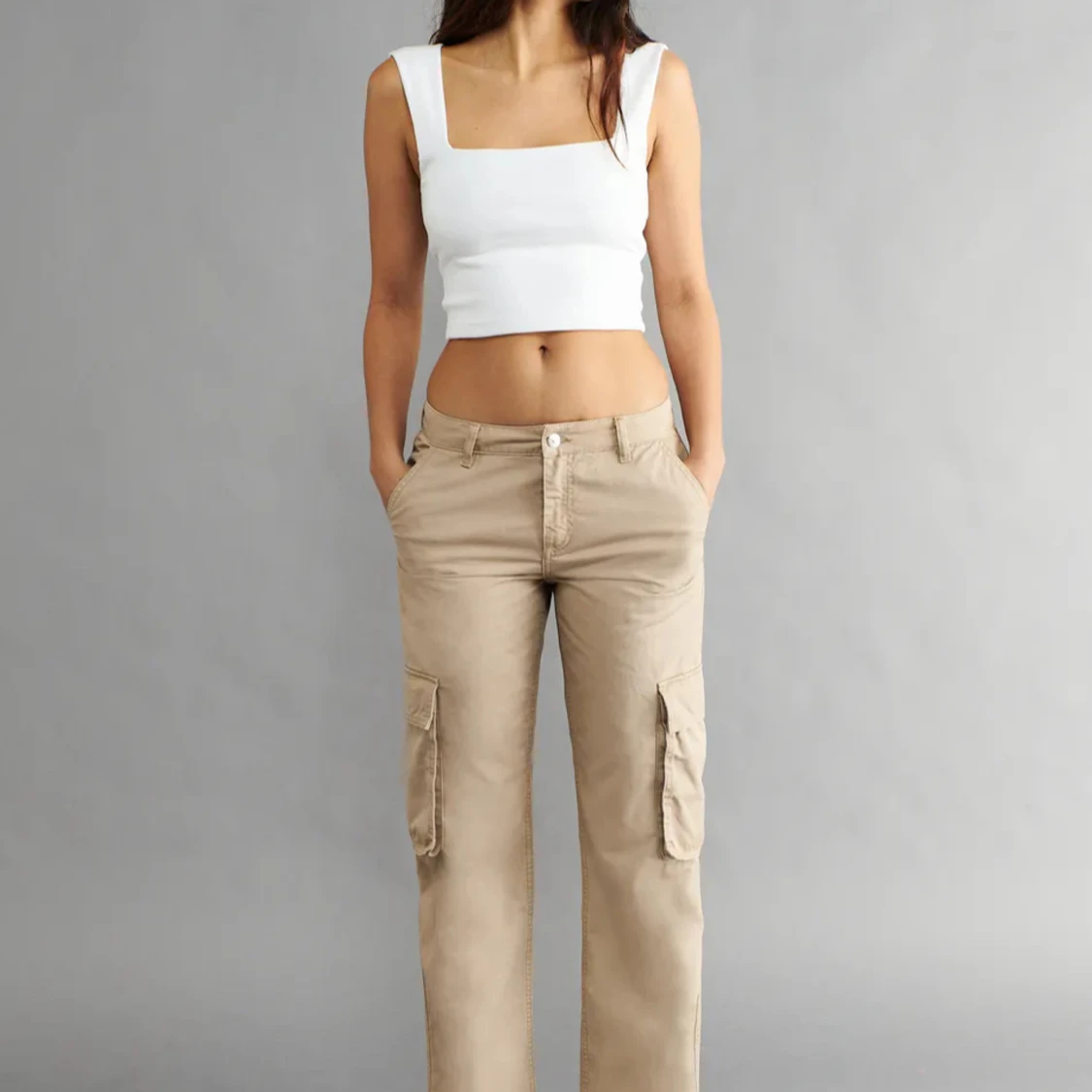 Beiga cargo byxor