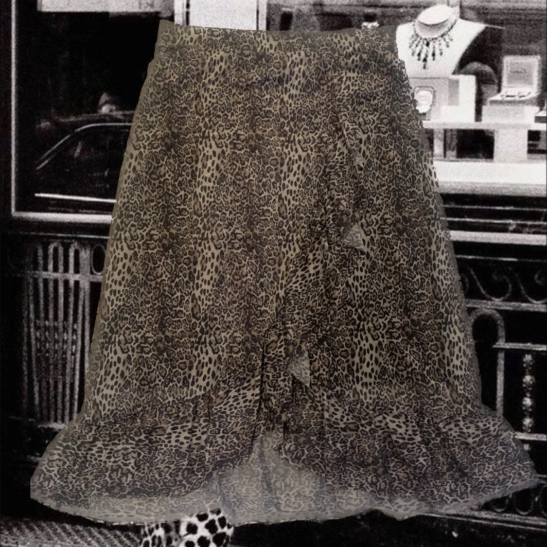 Leopardskinn draperad 