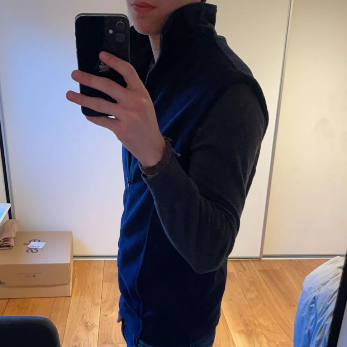 Fleece väst (Mörk blå) - 90