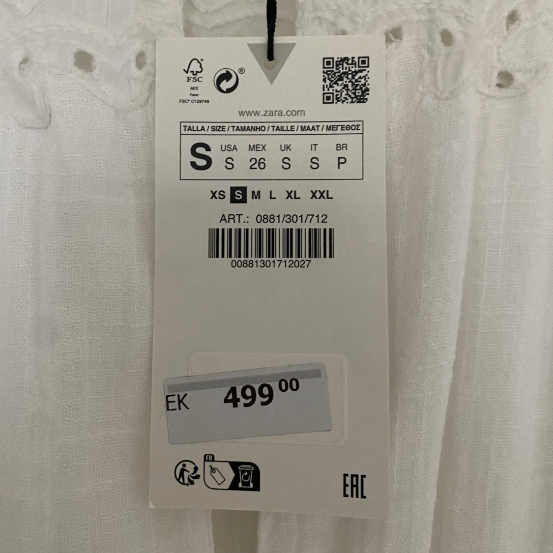 Vit klänning Zara - 91