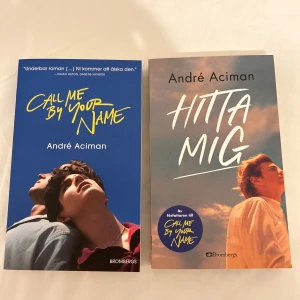 Call me by your name böckerna!! - Två böcker av Andre Aciman på svenska, Call me by your name och Hitta mig. Format: Pocket. Olästa!!