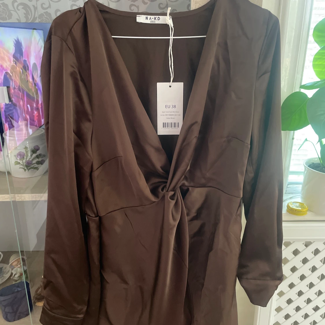 Brun festklänning  - 90