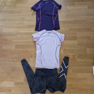 Träningsset  - Träningsset i strl s. Tights från 2XU, rosa tröja från craft och lila från kartthuu 