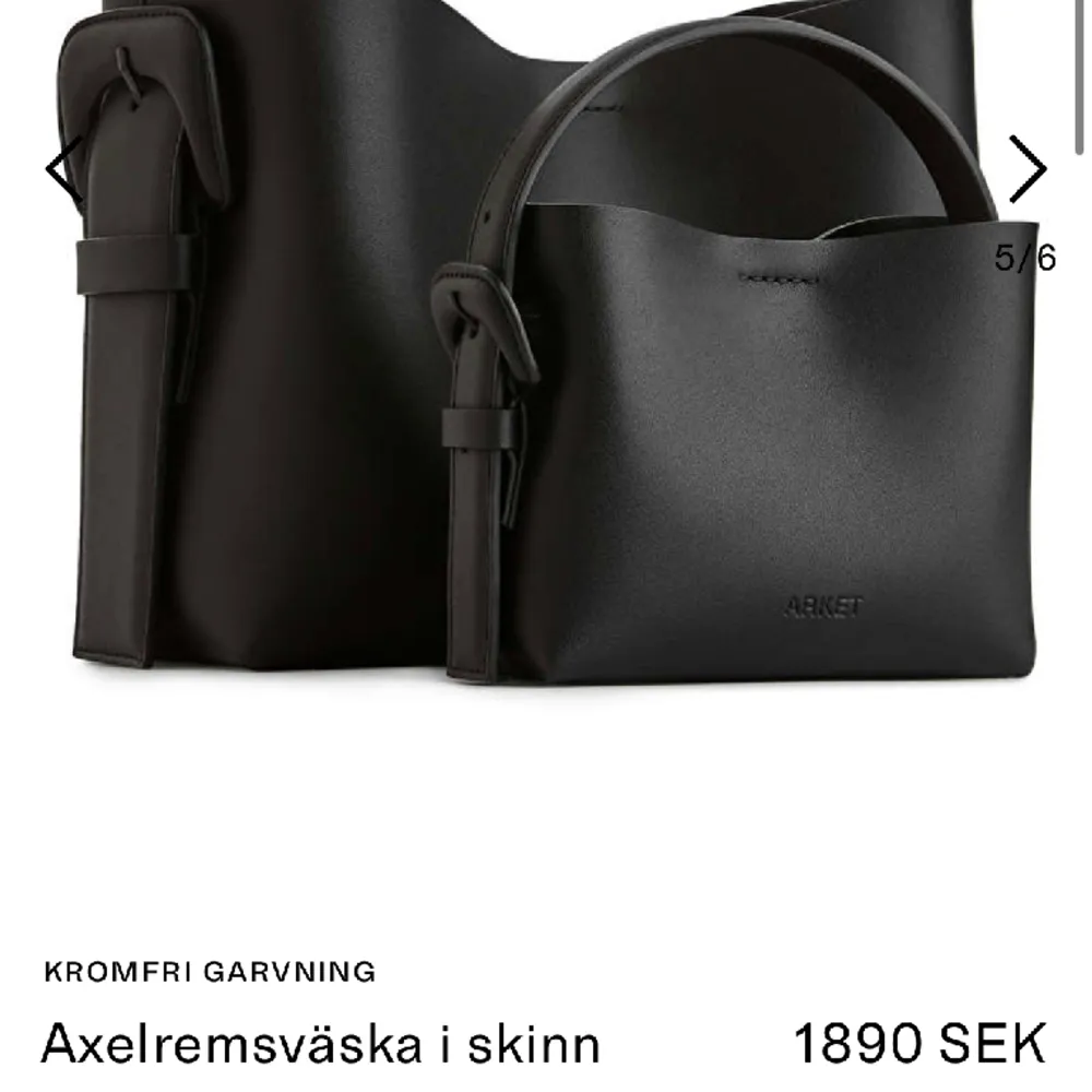 Jätte fin väska från Arket som är helt slutsåld (den lilla storleken). Säljer bara vid bra bud, nypris är 1390🥰🥰 Inga defekter eller liknande! . Väskor.