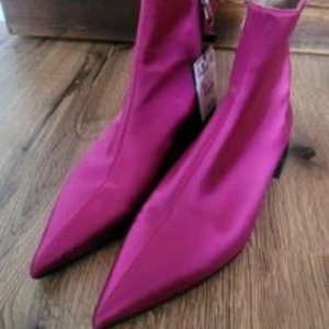 Rosa platta stövlar Fran Zara - Rosa platta stövlar Fran Zara