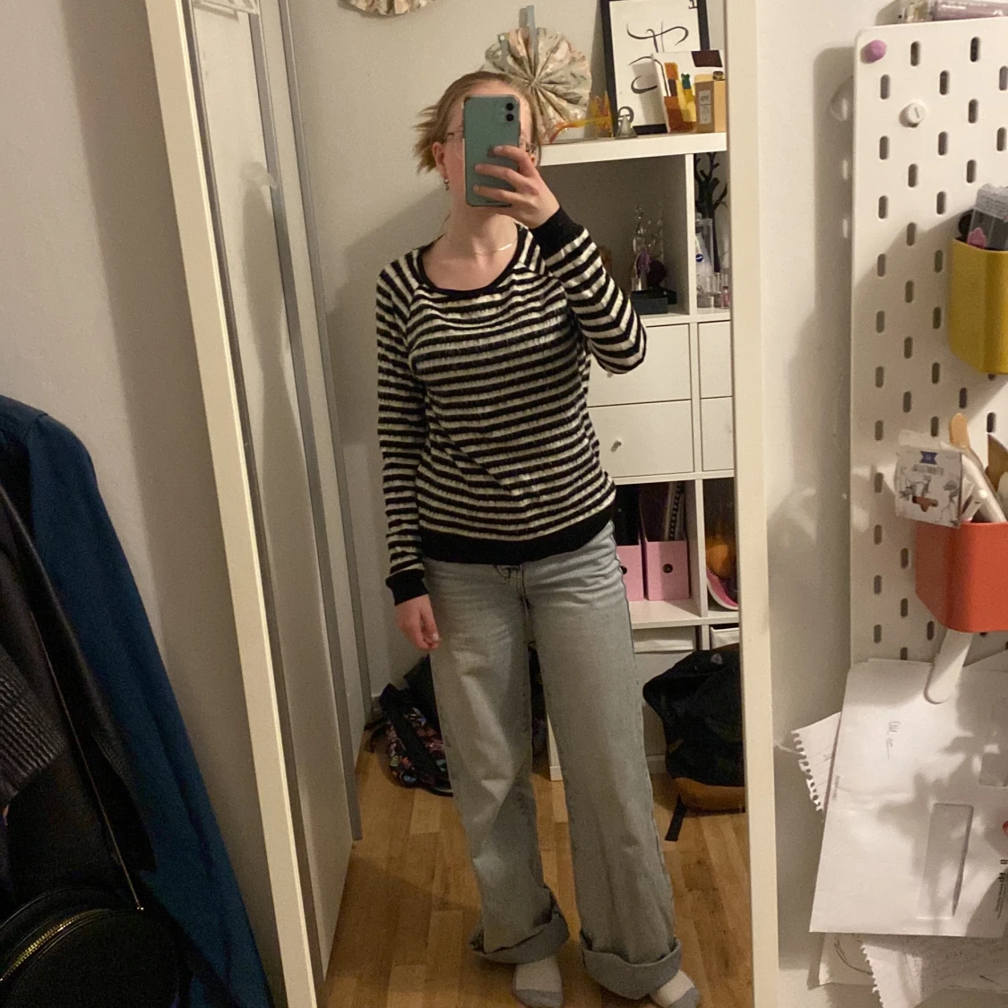 Randig tjocktröja - 91