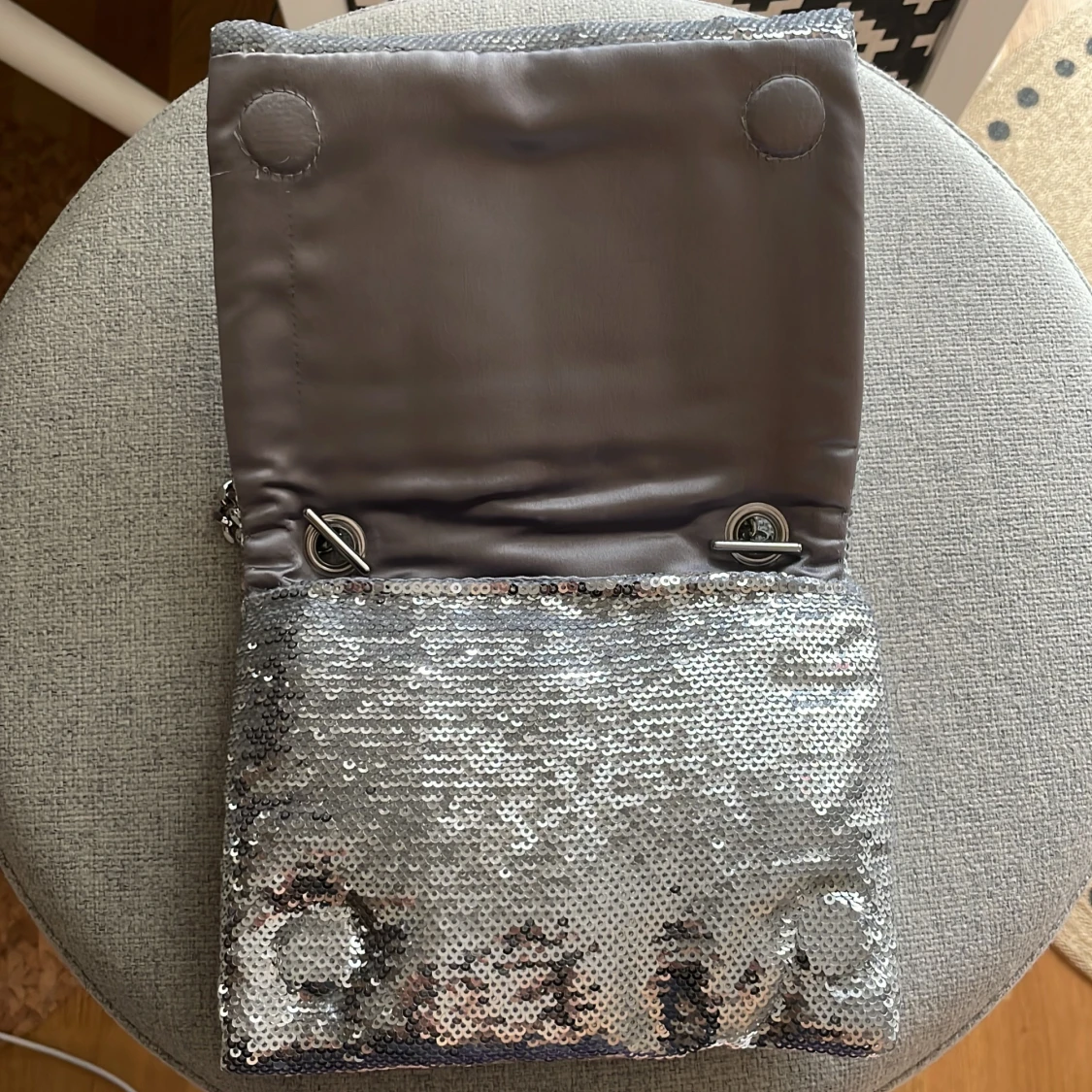 Silver sequins zara bag - 26