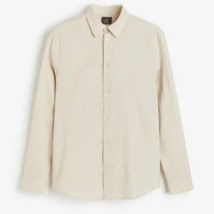 Skjorta i linnmix regular fit - HM - Storlek XS