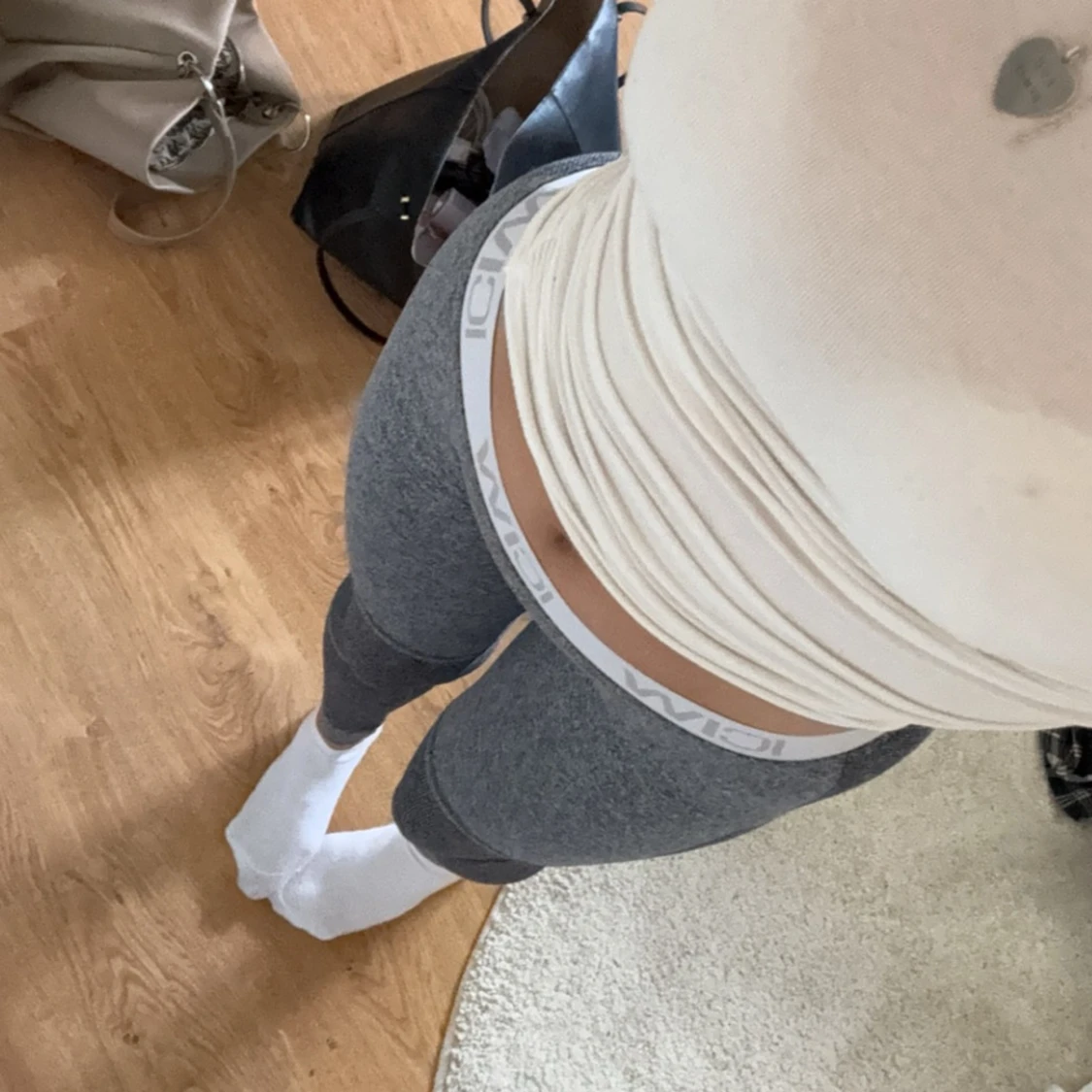 Lågmidjade träningsbyxor 