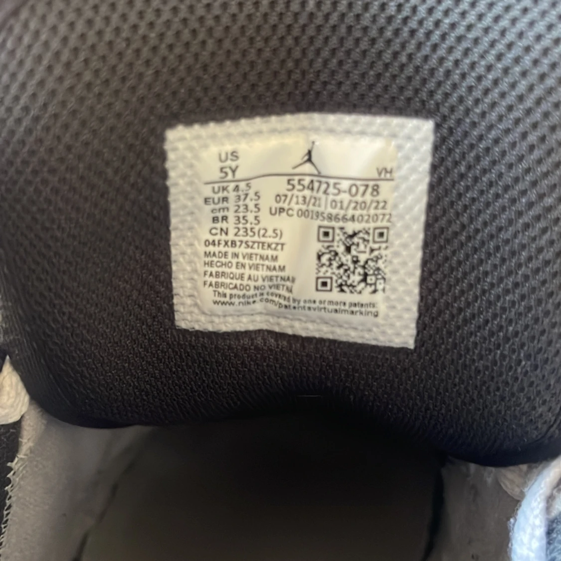 Jordan 1 mid light smoke grey - 91