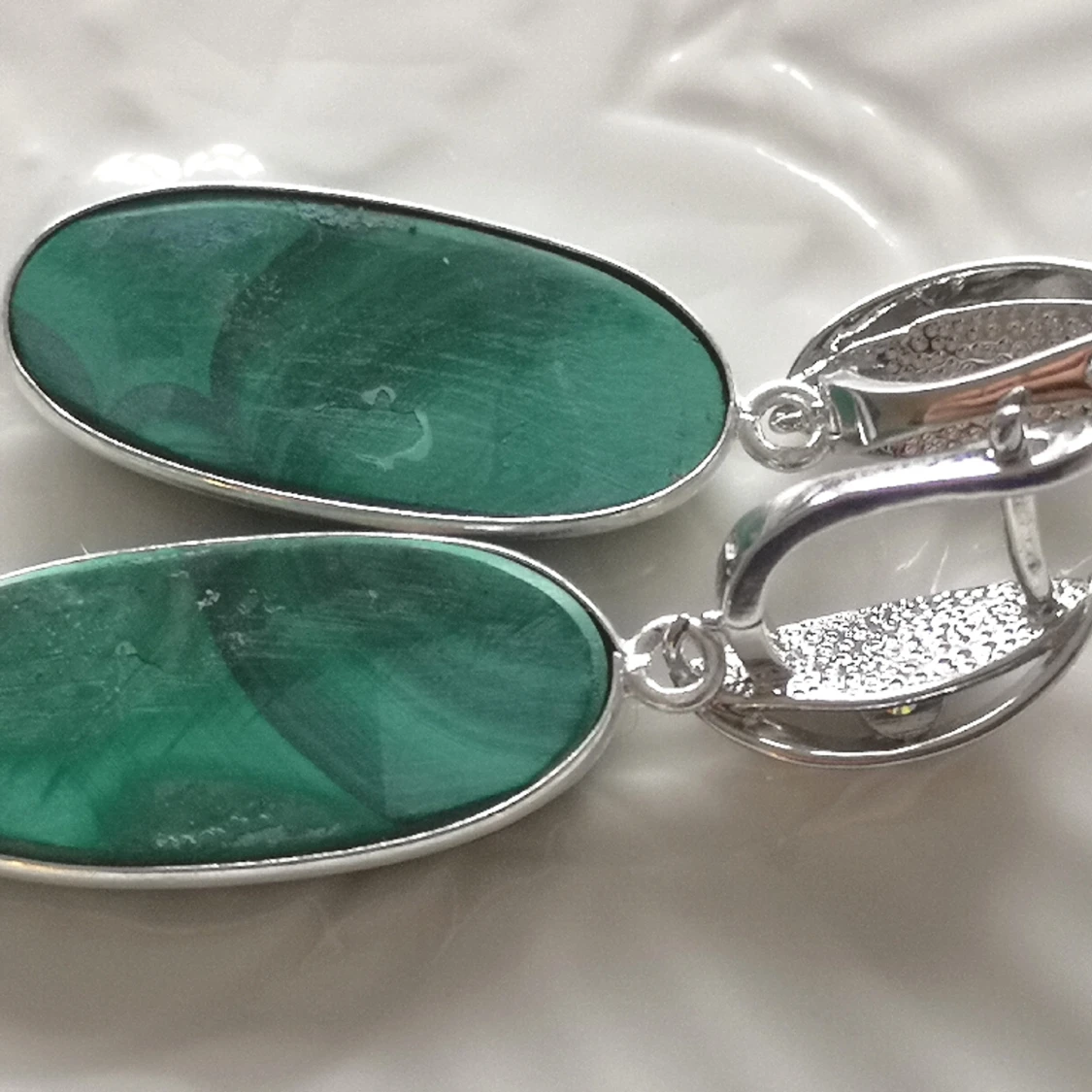 Malachite Handmade earrings - 91