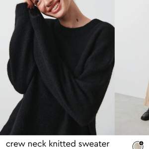En populär svart stickad tröja från Gina Tricot i storlek S💕 Bra skick!!