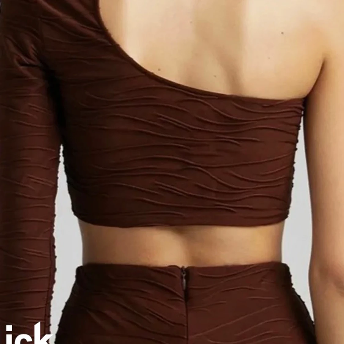 Brun cut-out topp  - 91