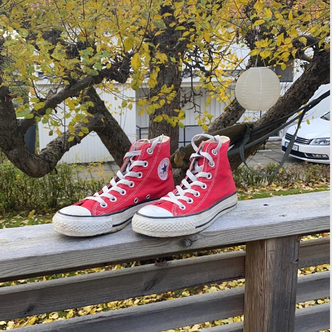 Röda Converse st 35