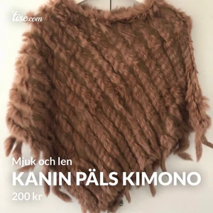 Päls kimono - Nyskick mjuk o len 