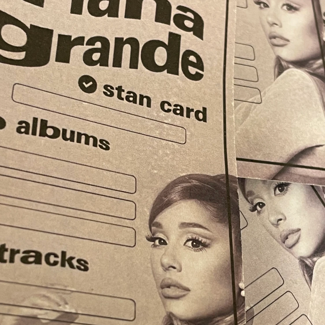 Ariana stand card💗 - 90