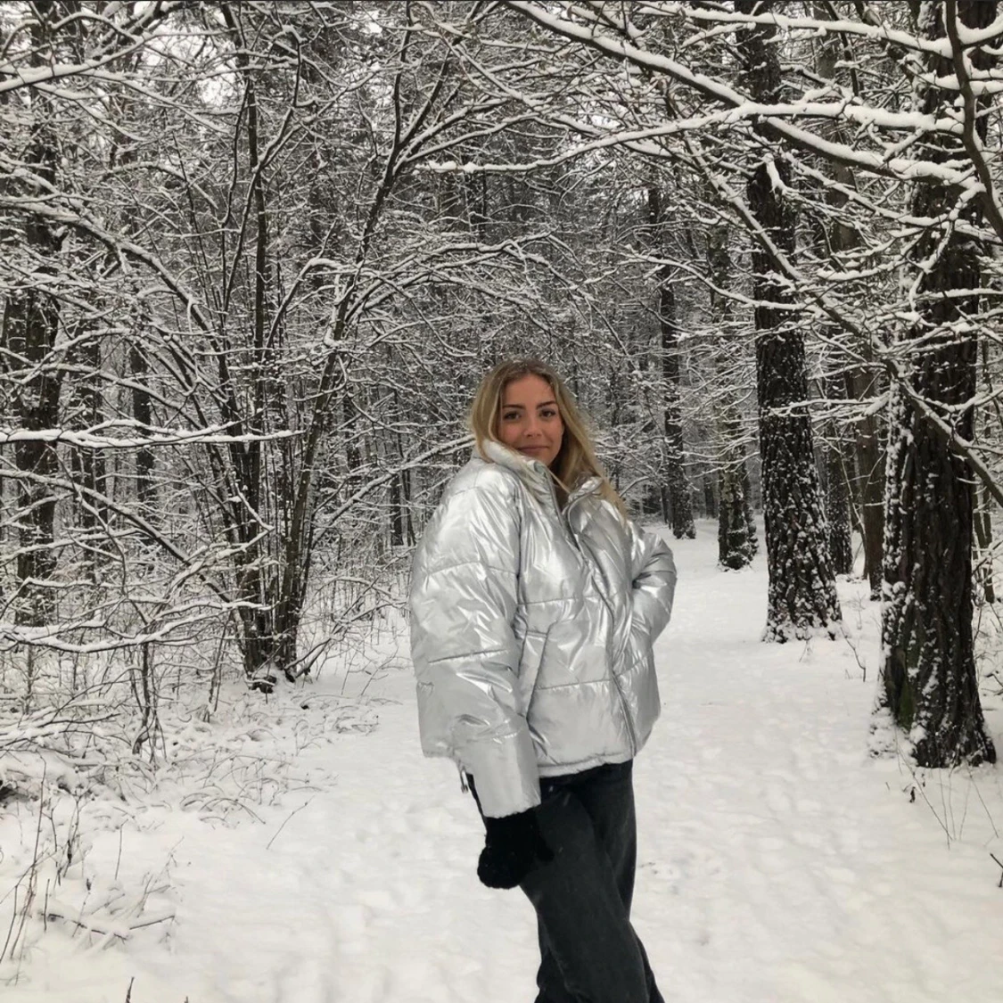 Silvrig jacka 🚀🚀