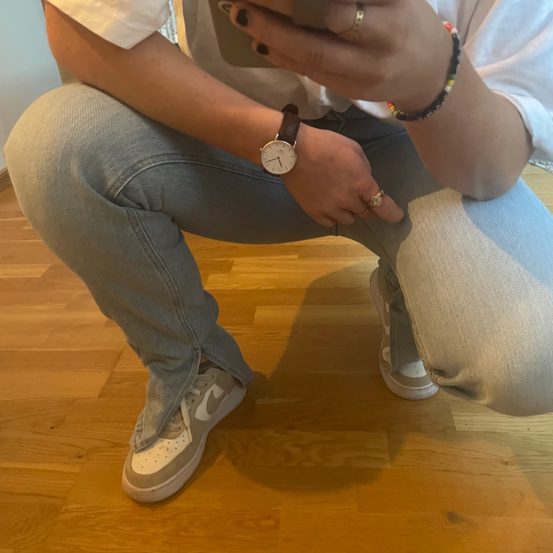 Jeans med slits - 90