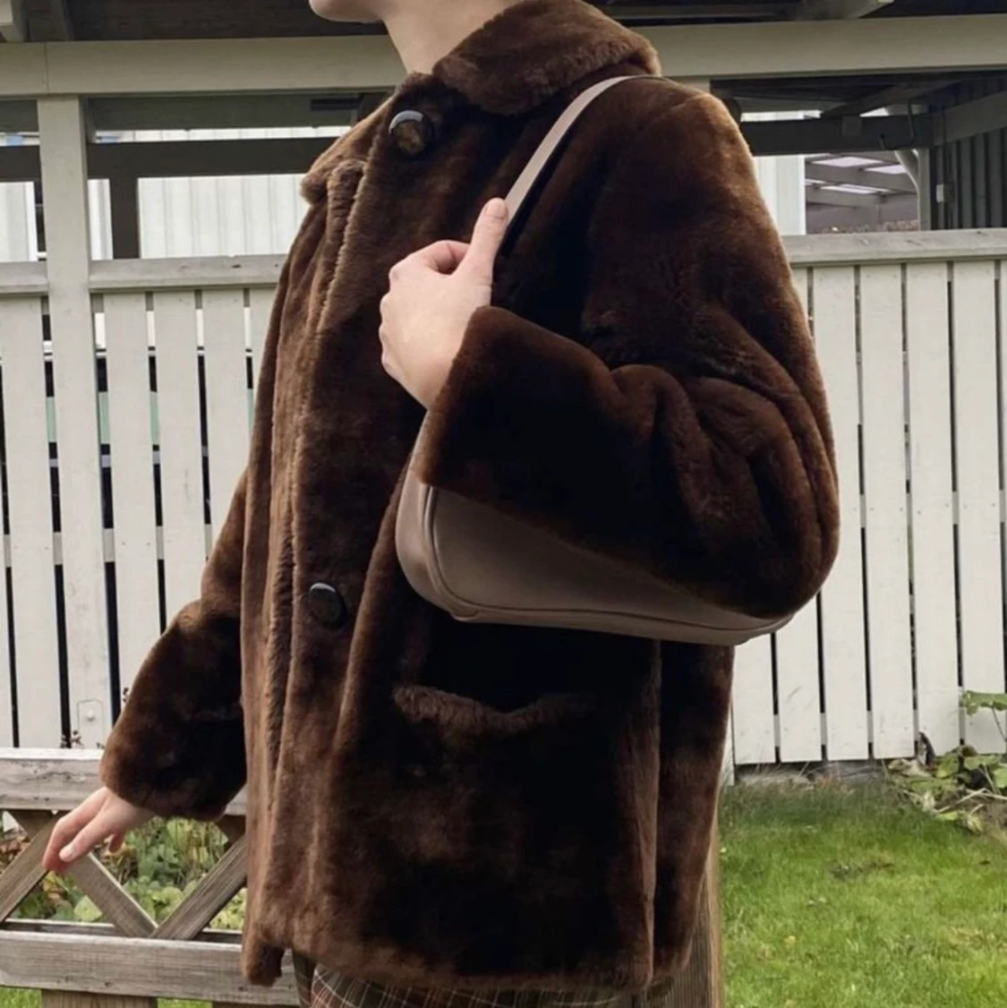 Vintage pälsjacka  - 90